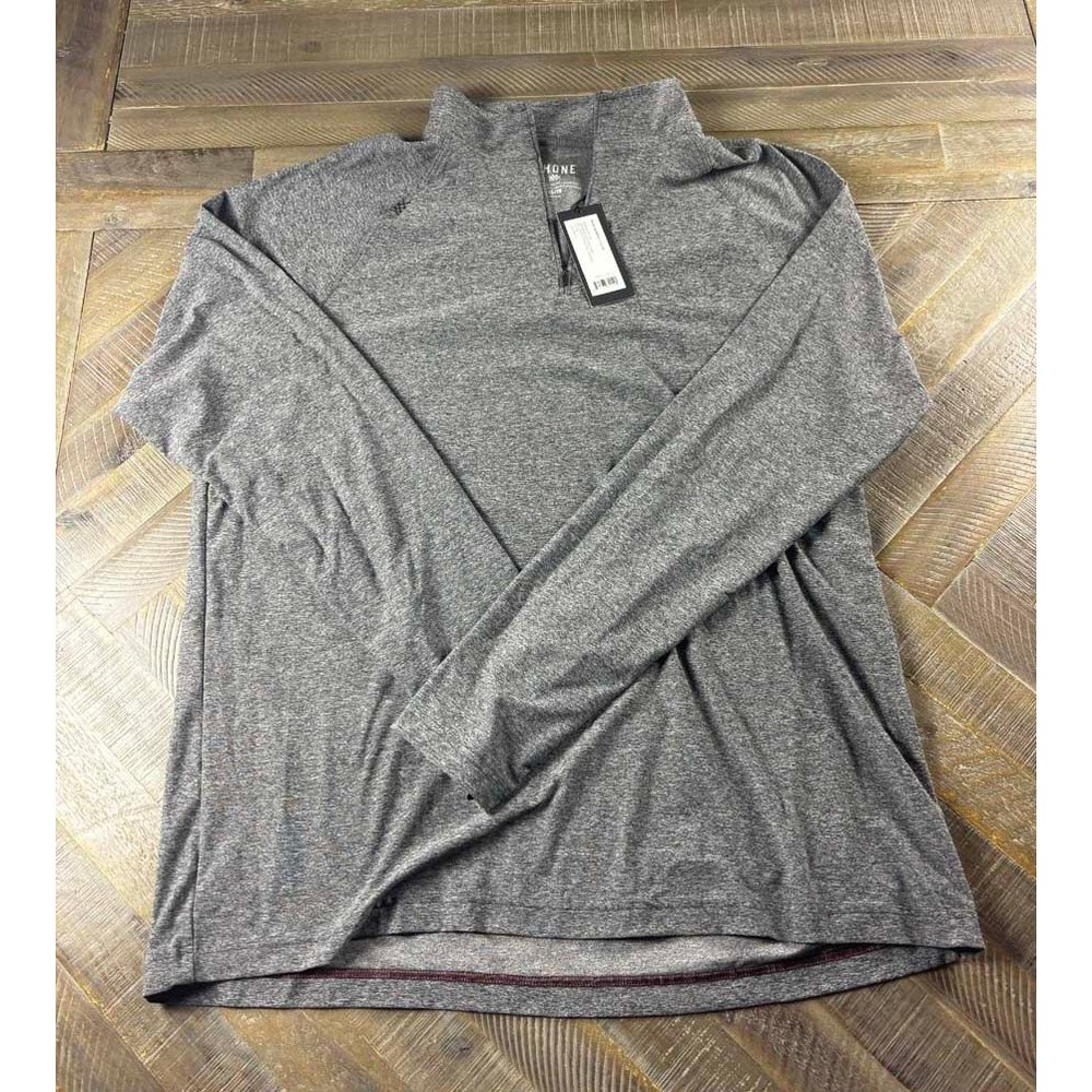 Rhone Reign Midweight 1/4 Zip Pullover Gray Heather XL 100862-019-XL NWT